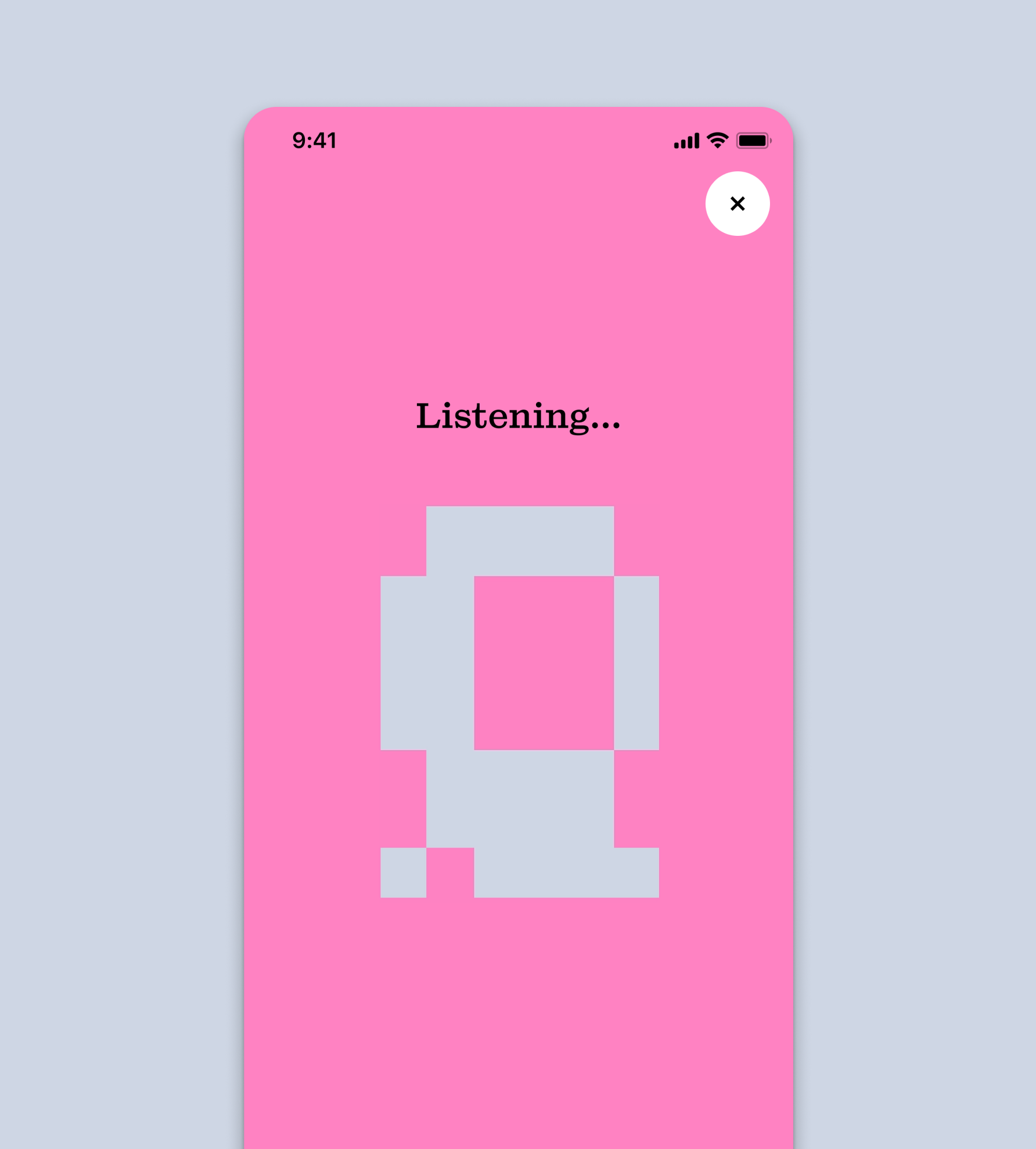 Search by Shazam — listening